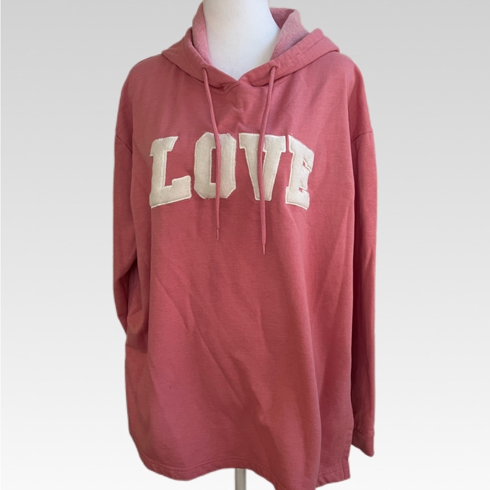 Bobbie Brooks Pink 'LOVE' Hooded Sweatshirt
